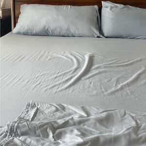 Elegant Light Blue Bedding Set